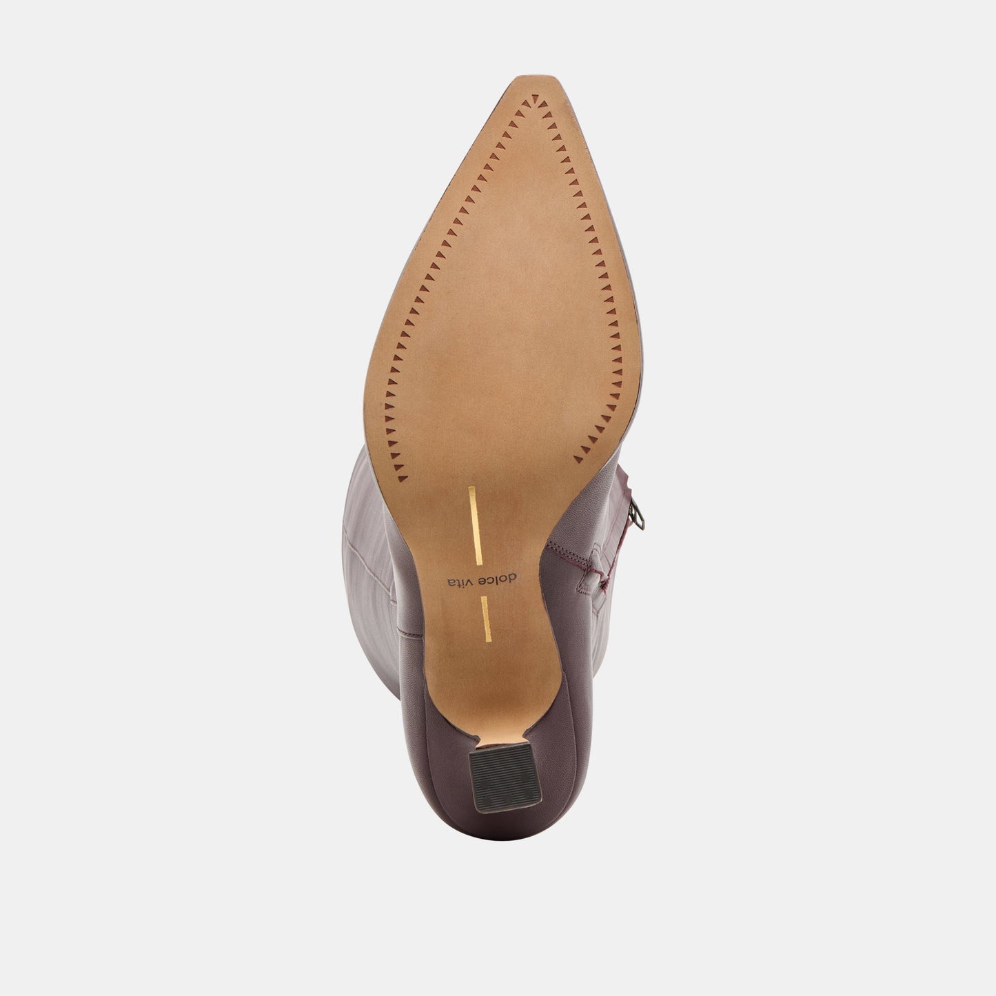 Dolce Vita Auggie Wine Leather Wide Calf Boots