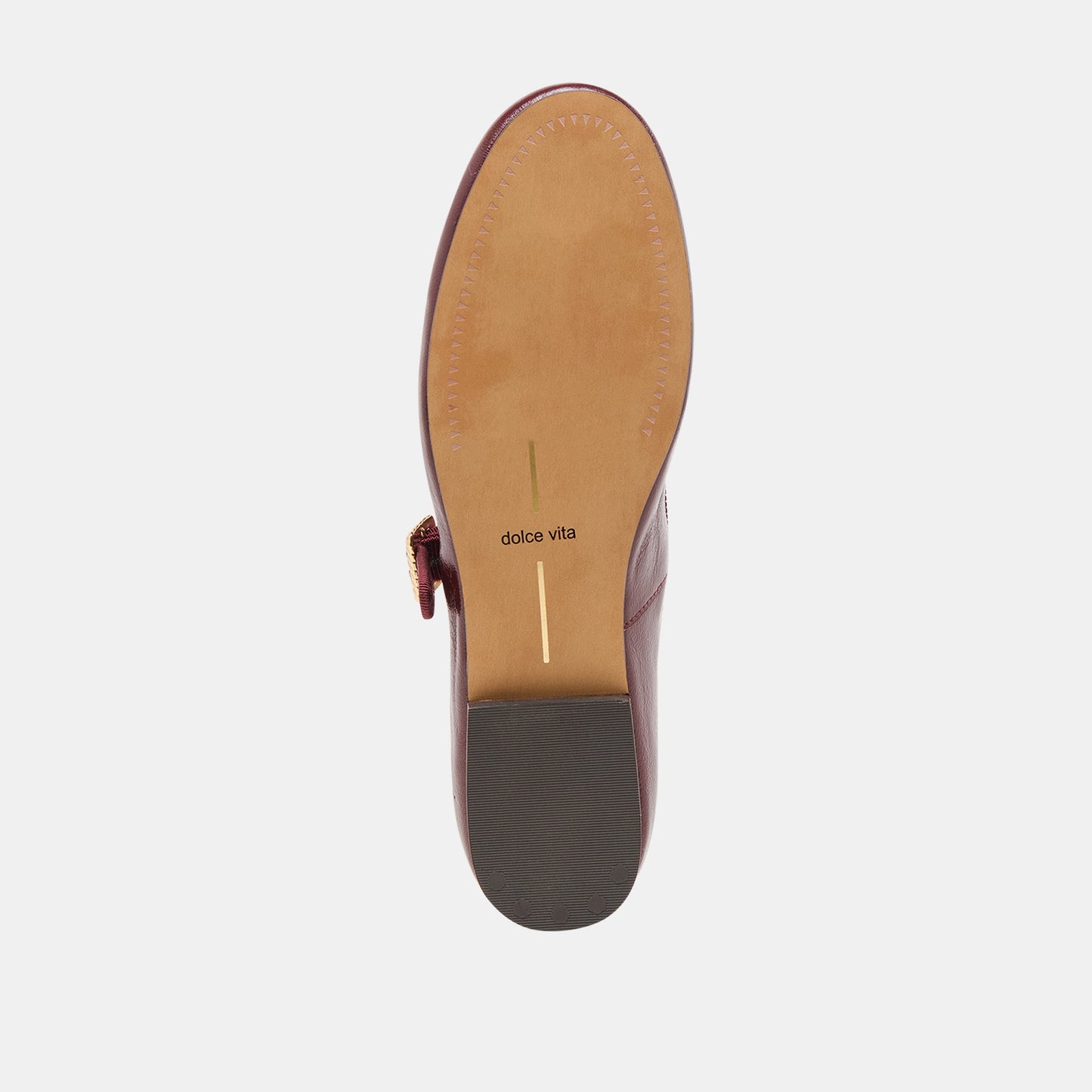 Dolce Vita Relan Oxblood Leather Ballet Flats