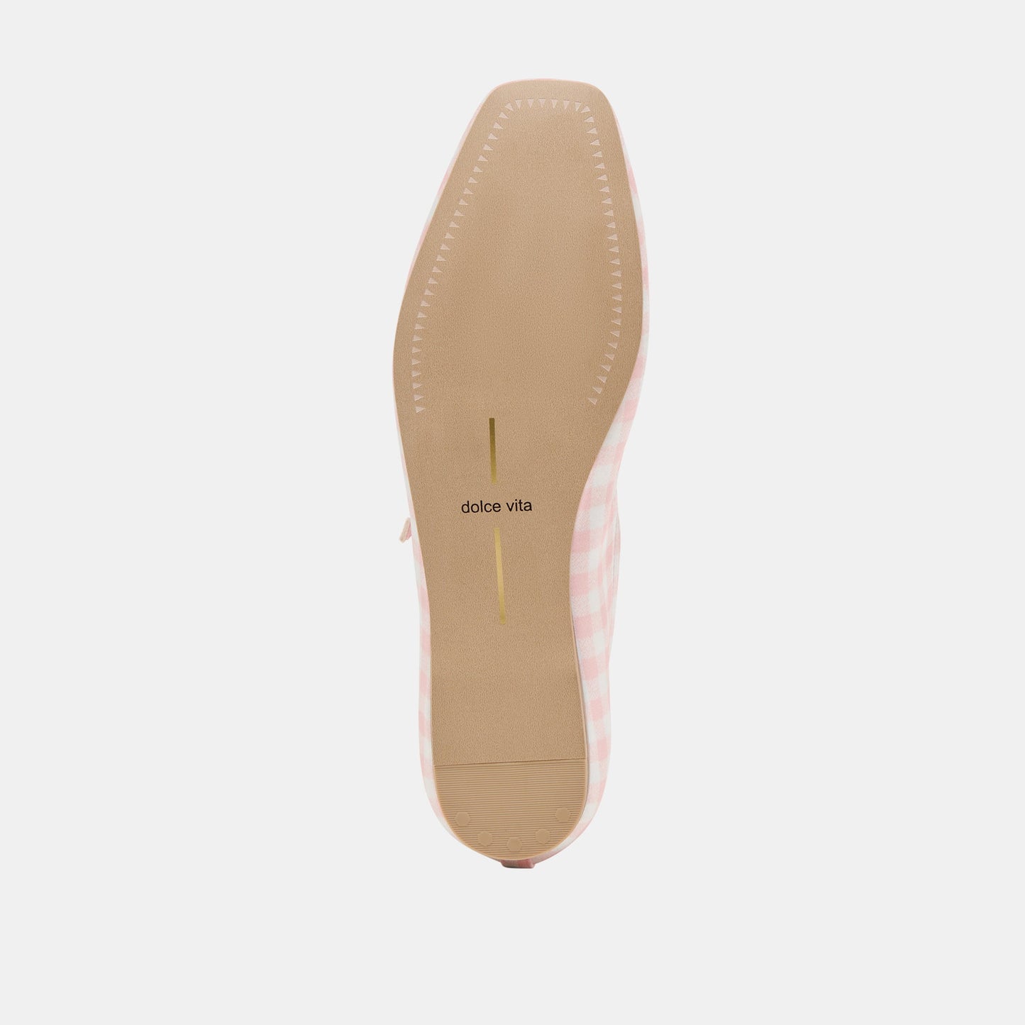 Dolce Vita Reyes X Byrdie Golf Pink Plaid Gingham Ballet Flats