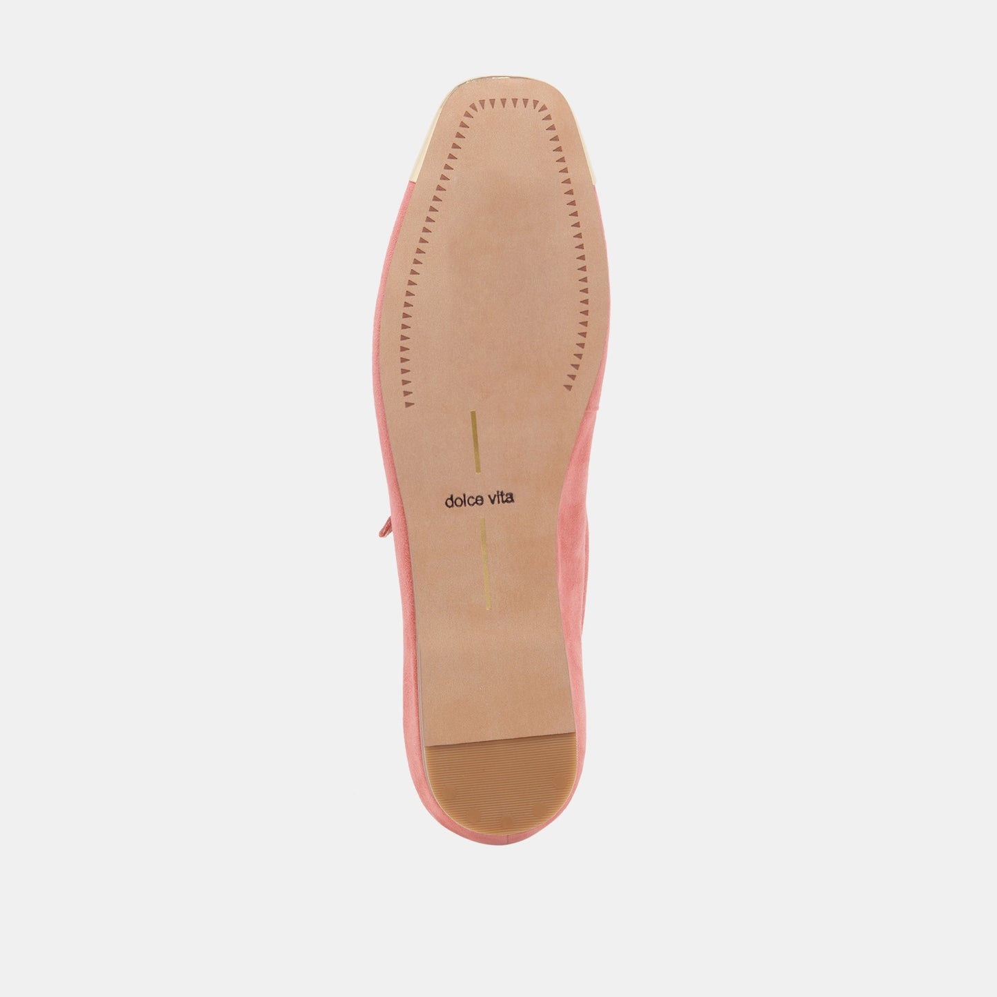 Dolce Vita REYES TOE CAP BALLET FLATS CORAL SUEDE