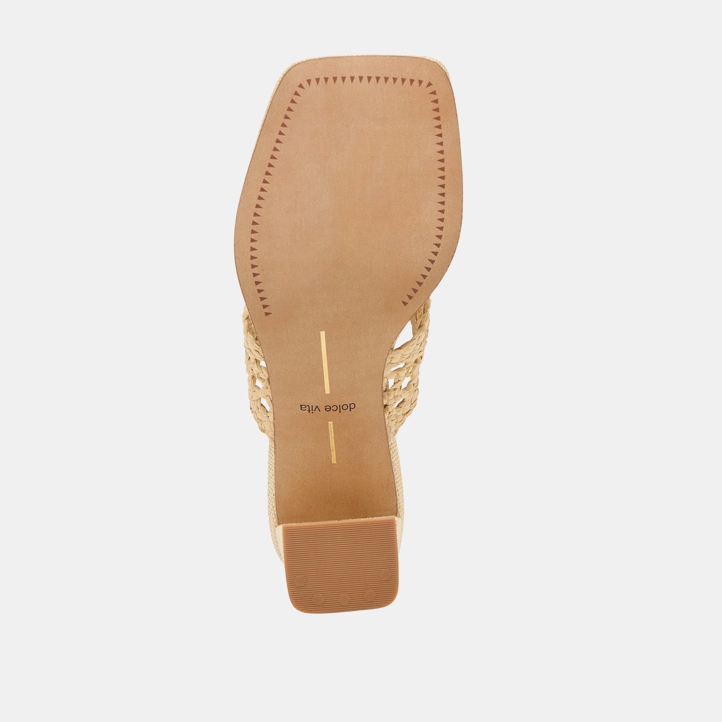 Dolce Vita Barlo Lt Natural Woven Raffia Heels