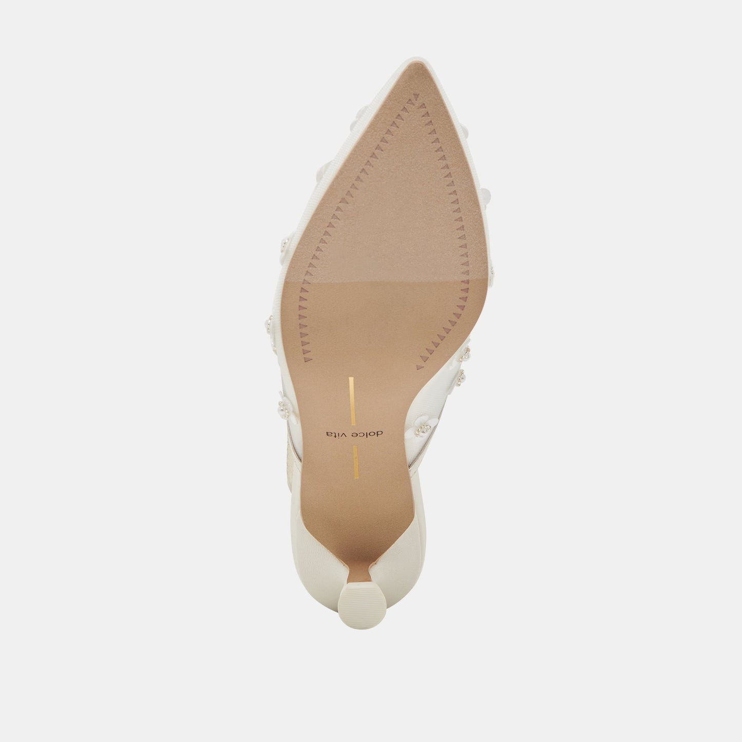 Dolce Vita CLARA PEARL HEELS TRUE WHITE DAISY MESH
