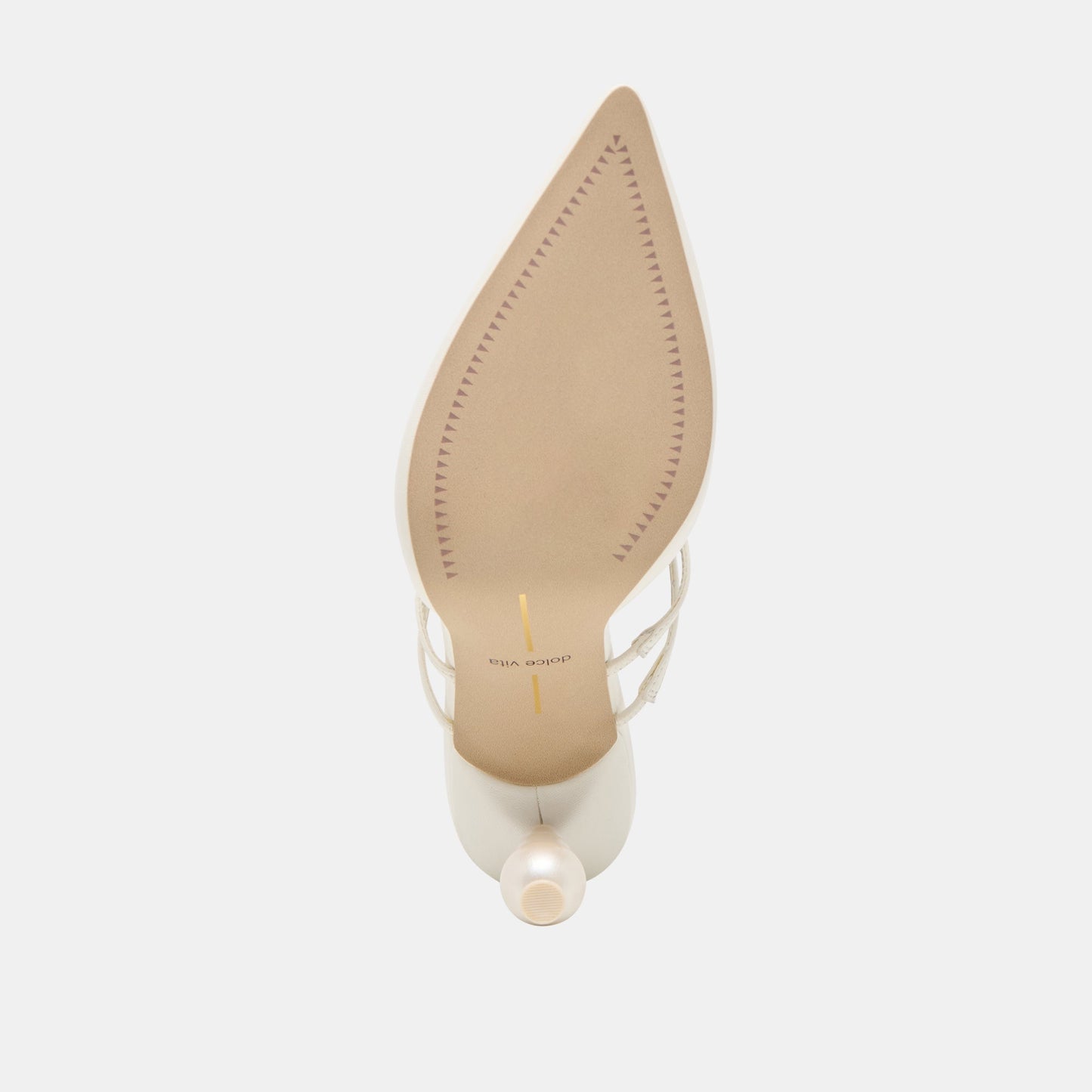 Dolce Vita Klaire True White Leather Heels