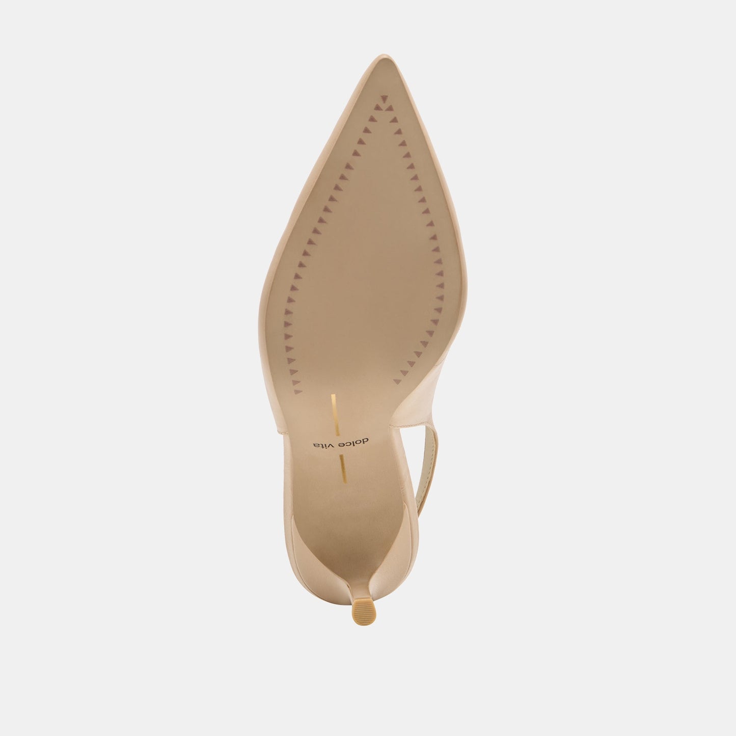 Dolce Vita Elasi Beige Crinkle Patent Heels