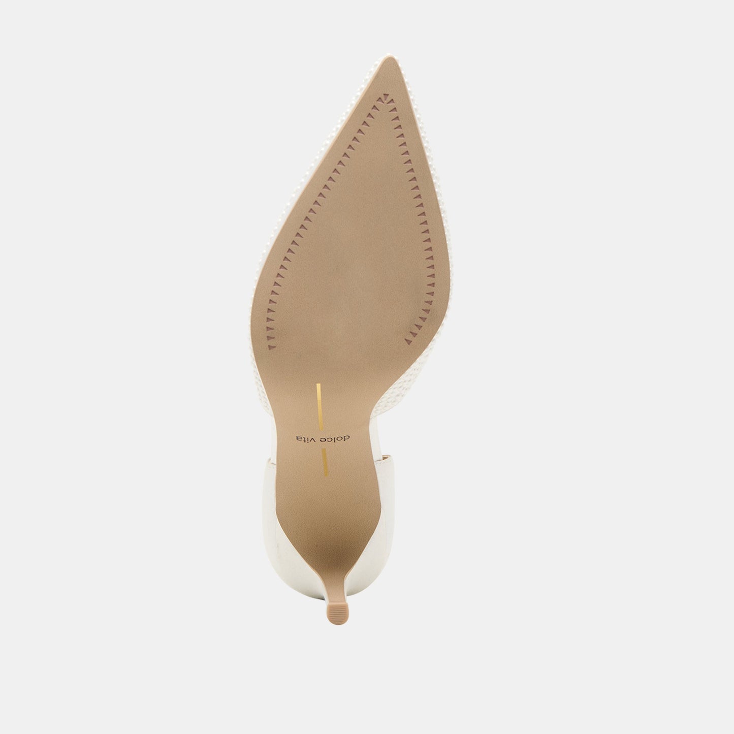 Dolce Vita Eloy Pearl Off White Satin Heels
