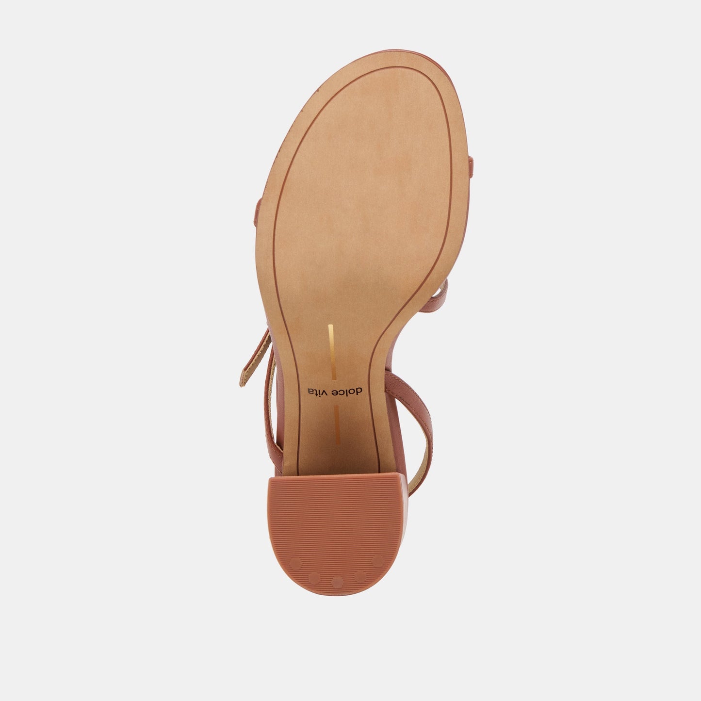 Dolce Vita Faye Cognac Leather Heels