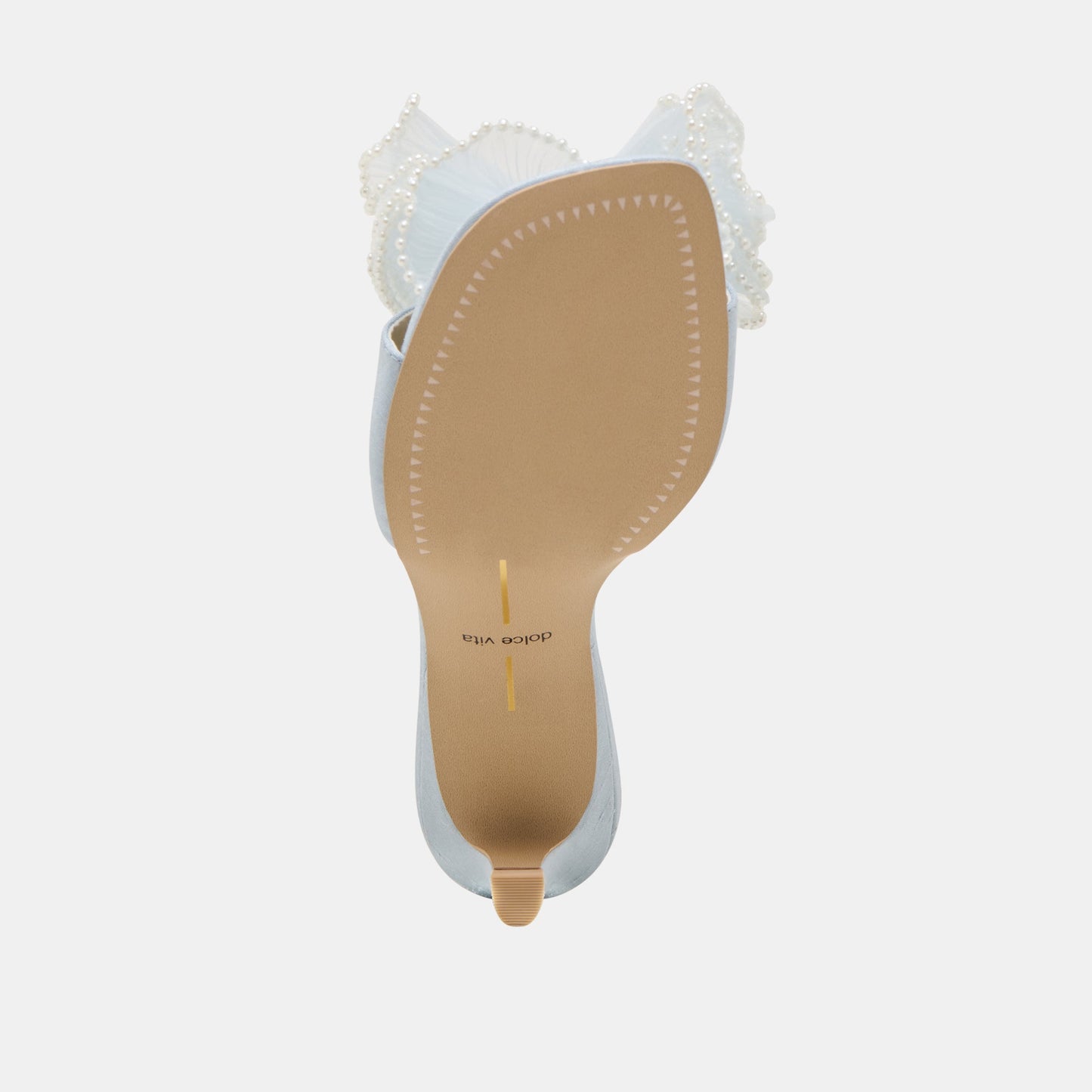 Dolce Vita NARITA PEARL HEELS LIGHT BLUE SATIN