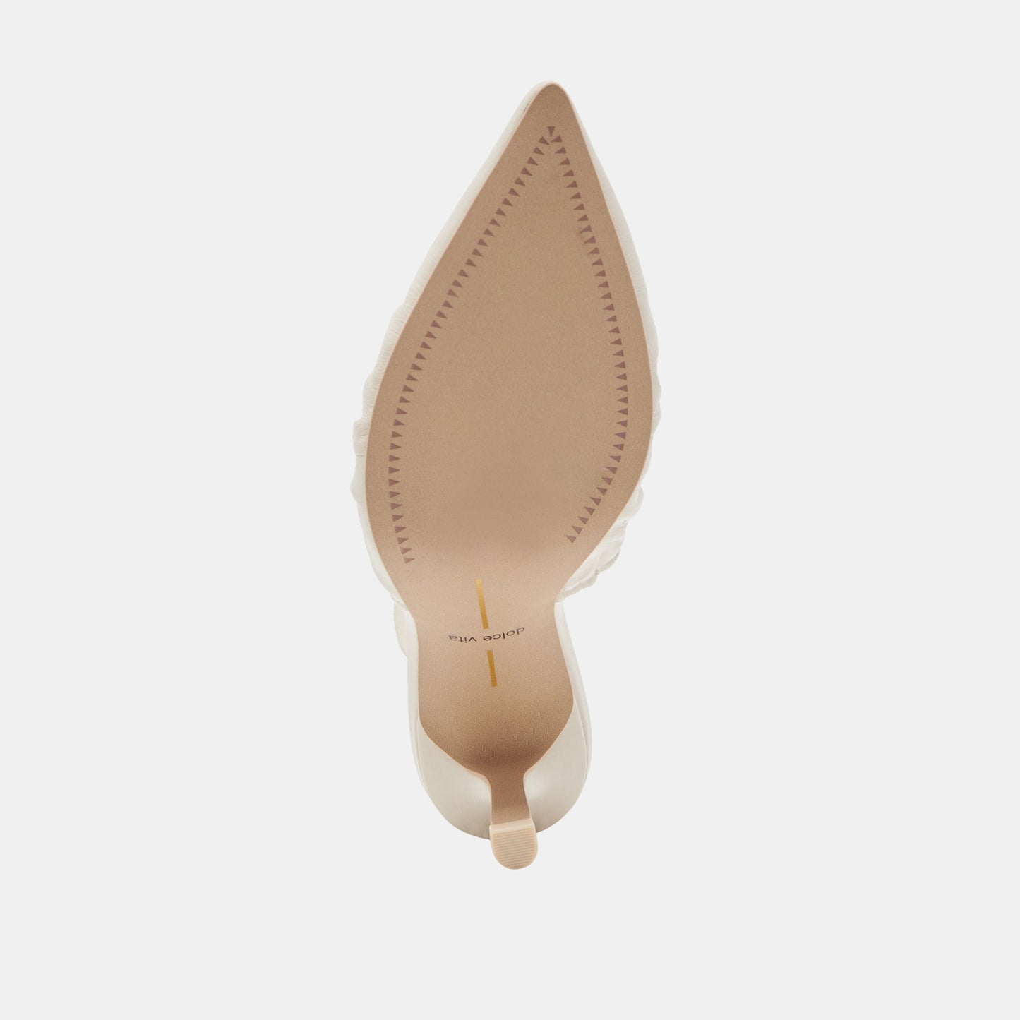 Dolce Vita KAIRI HEELS IVORY CRINKLE PATENT