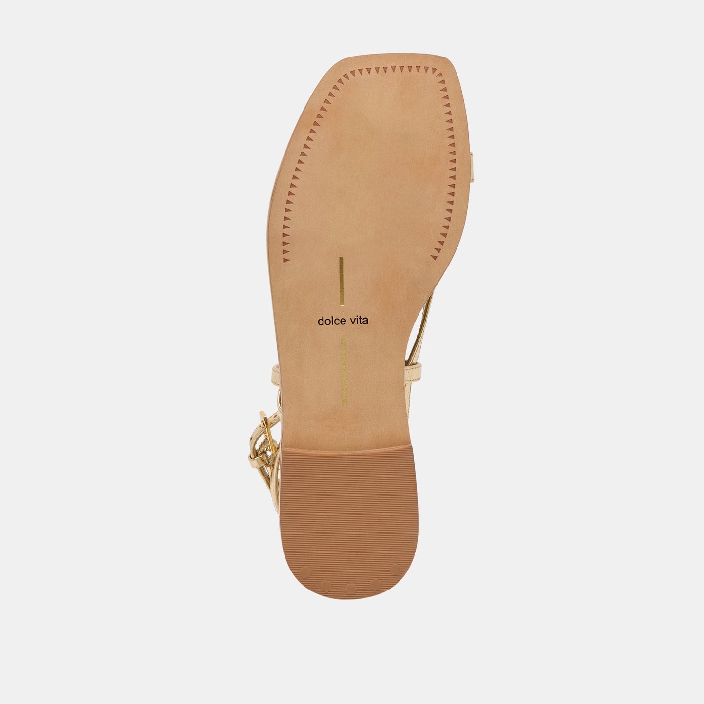 Dolce Vita Tyrice Gold Leather Sandals