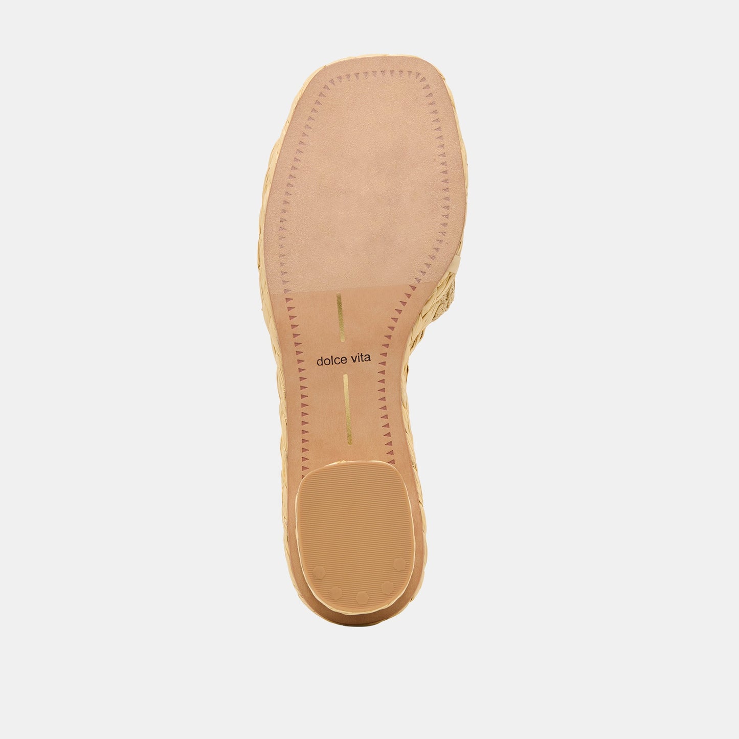 Dolce Vita Dixi Lt Natural Cross Hatch Raffia Sandals