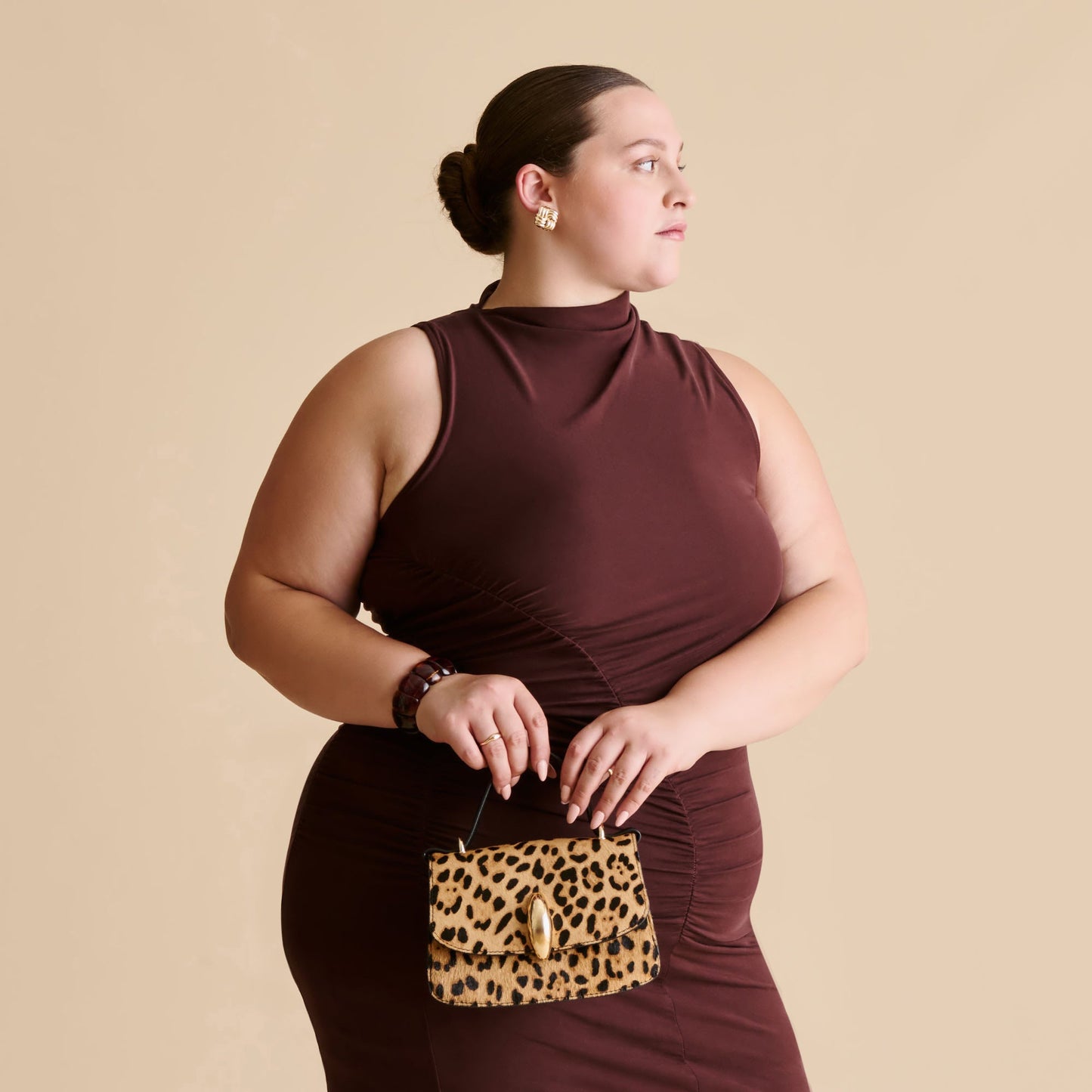 Dolce Vita Lucia Leopard Calf Hair Crossbody