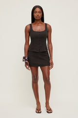 Dynamite Store | Linen Tank Top Brown