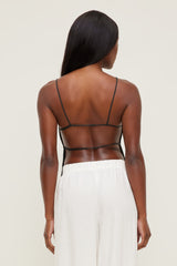 Dynamite Outlet | Linen Apron Top Brown