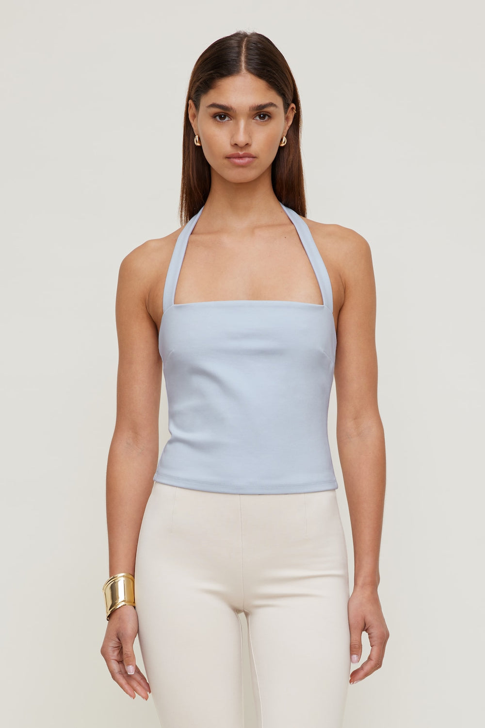Dynamite Outlets | Ponte Halter Top Blue