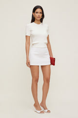 Dynamite On Sale | Clara Short Sleeve Sweater White