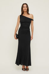 Dynamite On Sale | Kristina Mesh Maxi Dress Black
