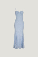 Dynamite Website Shop | Monet Lace Overlay Maxi Dress Blue