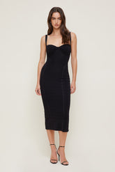 Dynamite Outlet | Bandage Midi Dress Black