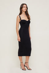 Dynamite Outlet | Bandage Midi Dress Black