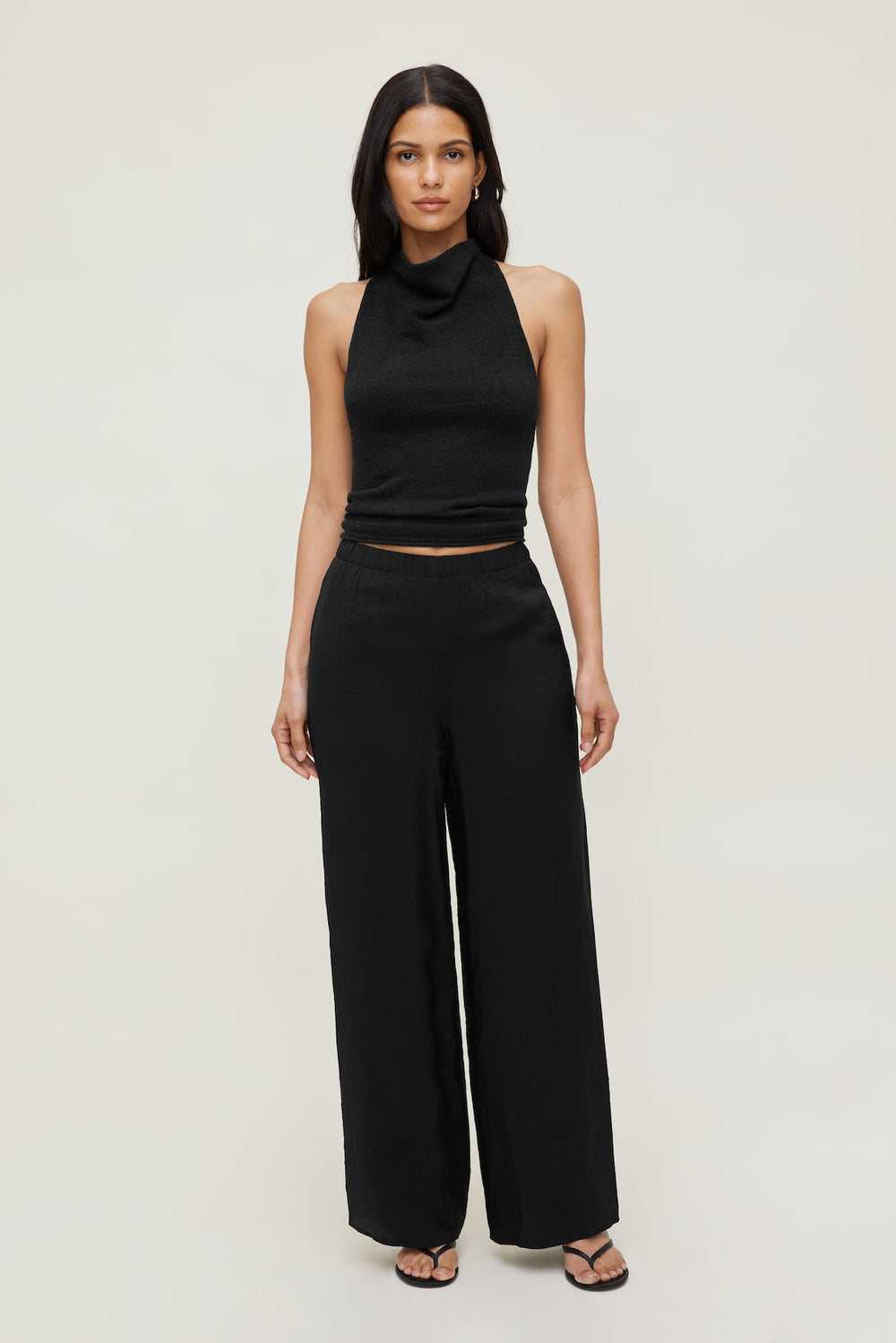 Dynamite Discount | Priya Wide Leg Pants BLACK