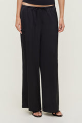 Dynamite US | Leo Satin Wide Leg Pants Black