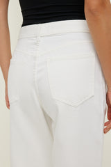 Dynamite Website Shop | Mika Mid Rise Relaxed Straight Leg Jeans Beige