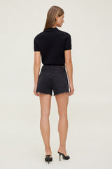 Dynamite US | James Relaxed Mid Rise Jean Shorts Black
