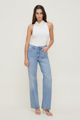 Dynamite Website Shop | Heidi High Rise Wide Leg Jeans Blue