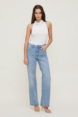 Dynamite Website Shop | Heidi High Rise Wide Leg Jeans Blue