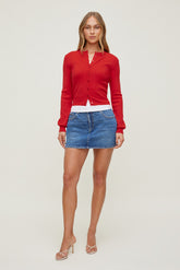 Dynamite Outlets | Gia Mini Denim Skort Blue
