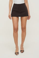 Dynamite Online | Fitted Mini Skort Brown