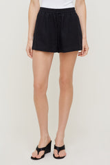 Dynamite Discount | Linen High Rise Shorts Black