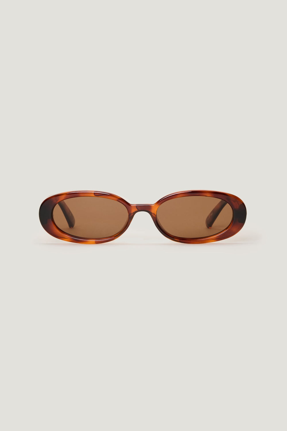 Dynamite Outlet | LE SPECS | Outta Love Oval Sunglasses Brown