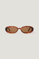 Dynamite Outlet | LE SPECS | Outta Love Oval Sunglasses Brown