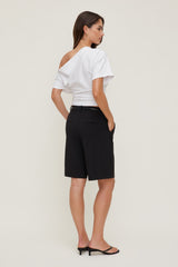 Dynamite Website Shop | Mid Rise Bermuda Shorts Black