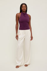 Dynamite US | Sculpt Cowl Halter Top Purple