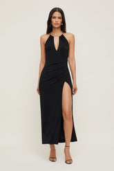 Dynamite Online | Sculpt Necklace Maxi Dress Black