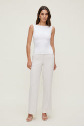 Dynamite Store | Camelia Airflow Clean Straight Leg Pants Beige
