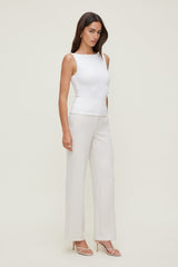 Dynamite Store | Camelia Airflow Clean Straight Leg Pants Beige