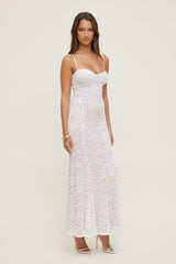 Dynamite Discount | Monet Lace Overlay Maxi Dress White