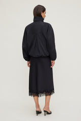 Dynamite Outlets | High Neck Drawstring Jacket Black