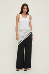 Dynamite Discount | Polka Dot Oversized Square Scarf White