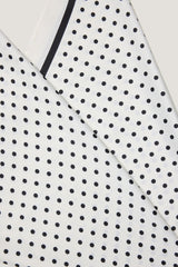 Dynamite Discount | Polka Dot Oversized Square Scarf White