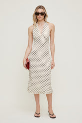 Dynamite Outlet | Elena Halter Midi Dress Beige