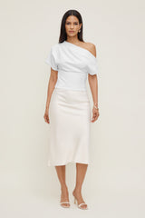 Dynamite Outlets | Alexa Cotton Spandex T Shirt White