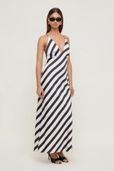 Dynamite US | Livia Satin Midi Dress Black