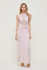 Dynamite Store | Sculpt Twisted Maxi Dress Pink