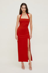 Dynamite Website Shop | Miya Ponte Maxi Dress RED