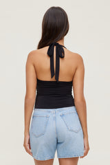 Dynamite Outlets | Sculpt Halter Top Black