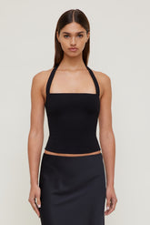Dynamite US | Ponte Halter Top Black